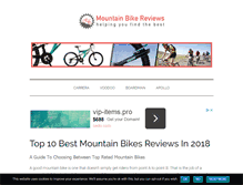 Tablet Screenshot of mountainbikereview.org.uk
